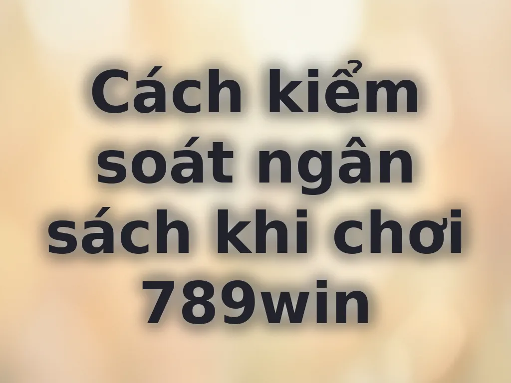 Quản lý ngân sách