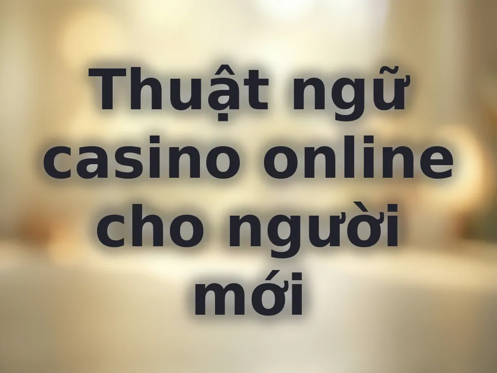 Thuật ngữ casino online cho người mới